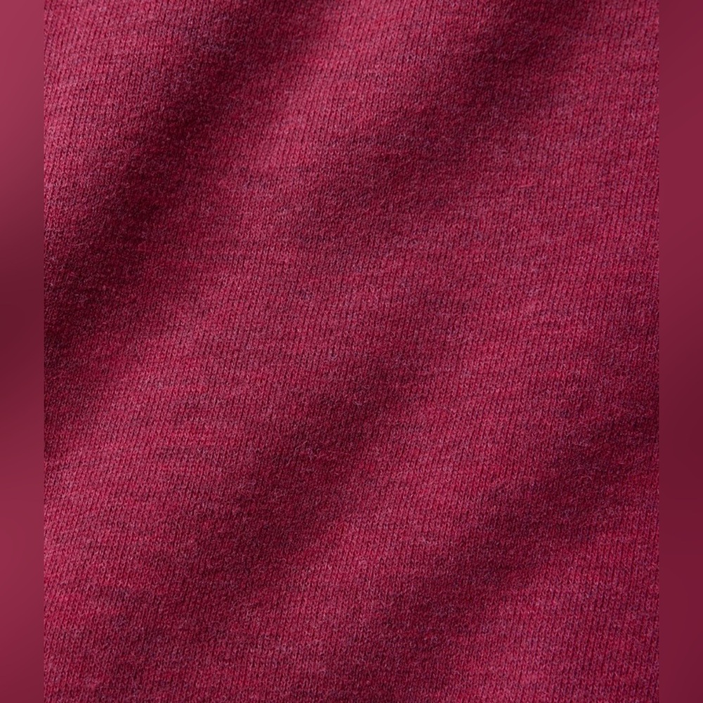 L.L. Bean Women's 1912 Sweatshirt, Sherpa Lined Hoodie, Cranberry Medium Petite - Picture 4 of 16